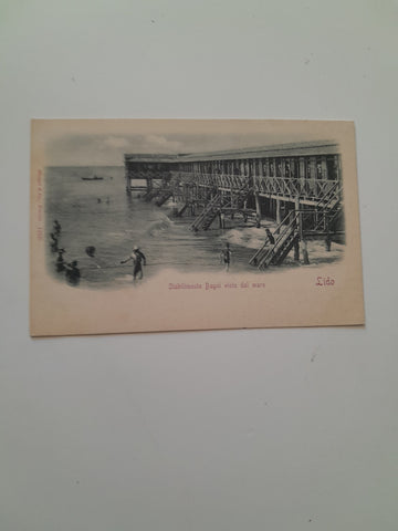 AK Venezia Lido. Stabilimento Bagni visto dal mare.