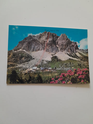 AK Albergo Passo Falzarego con stazione Funivia Monte Lagazuoi.