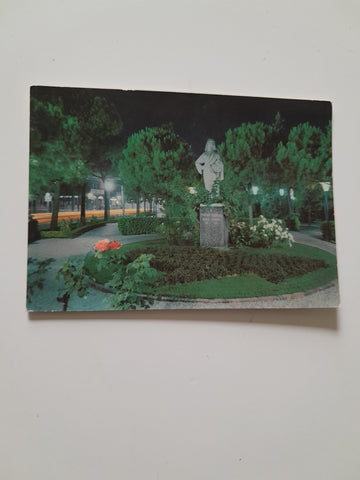AK Abano Terme. Monumento a Pietro D'Abano. Notturno.