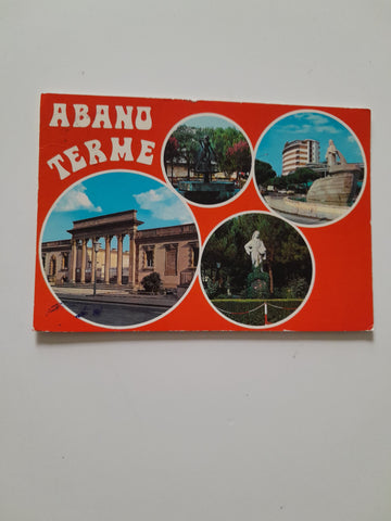 AK Abano Terme. Monumento a Pietro D'Abano. Notturno.