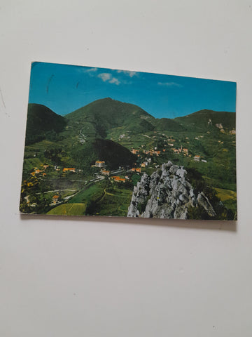 AK Colli Euganei. Panorama verso Teolo da Rocca Pendice.