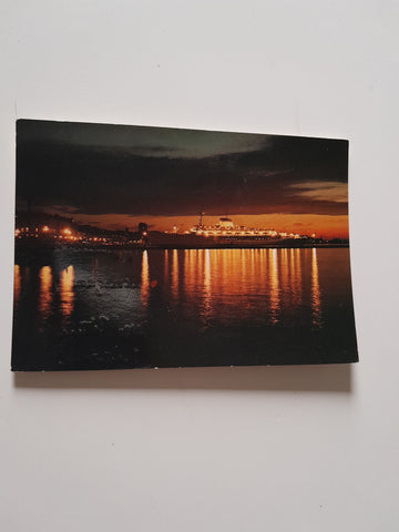 AK Trieste. Il Porto - Notturno.