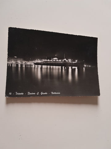 AK Trieste - Bacino S. Giusto. - Notturno.