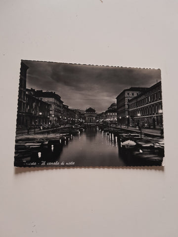 AK Trieste - Il canale di notte.