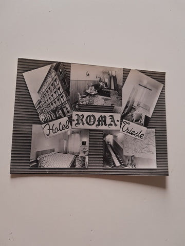AK Trieste. Hotel Roma. Via C. Ghega 7.