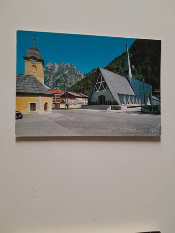 AK Cave del Predil. Chiesa Parrocchiale e Chiesetta di S. Anna.