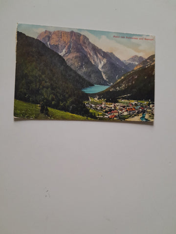 AK Raibl mit Raiblersee und Seekopf. (1915-16)