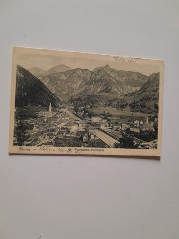 AK Pontafel - Pontebba. (1909)