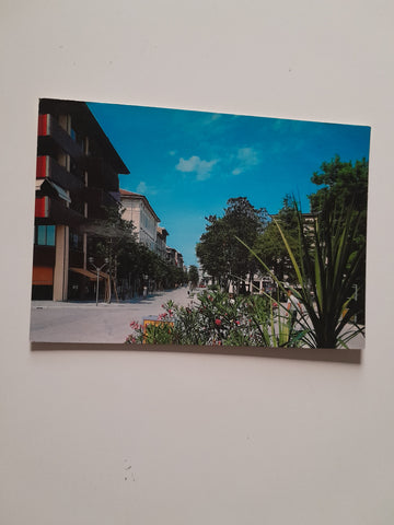 AK Grado. Veduta del Viale Europa Unita.