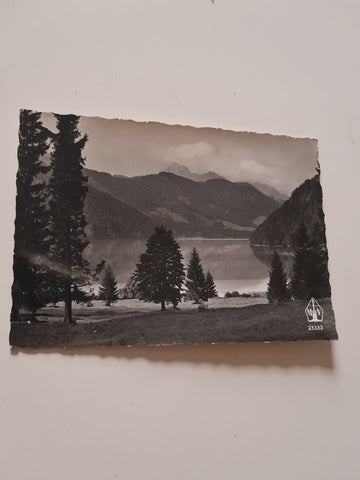 AK Blick vom Ostufer auf Weissensee und Reiskofel.