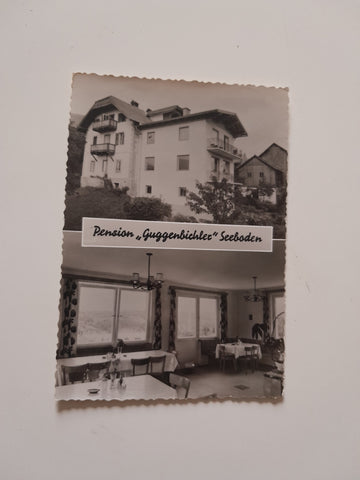 AK Seeboden am Millstättersee. Pension Guggenbichler. Gritschach 10.