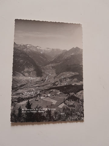 AK St. Georgen u. St. Peter b. Rennweg. Blick ins Pöllatal.