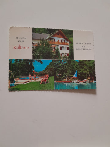 AK Pesenthein am Millstättersee. Pension Cafe Kulterer.