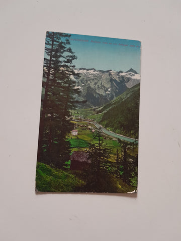AK Tauernbahn Mallnitz mit Ankogel.