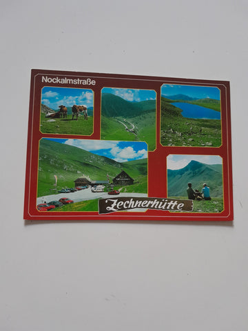 AK Nockalmstraße Zechnerhütte. Familie Laggner. Innerkrems.