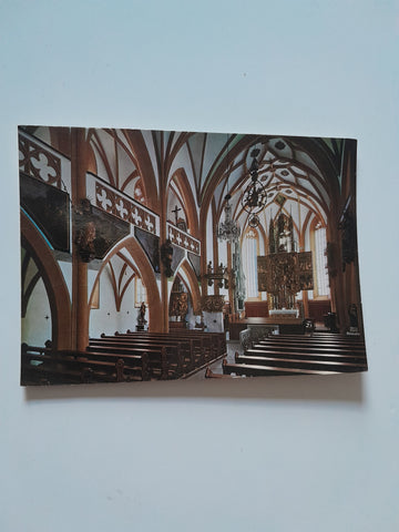 AK Wallfahrtskirche Heiligenblut. Mittelschiff mit Pacheraltar.