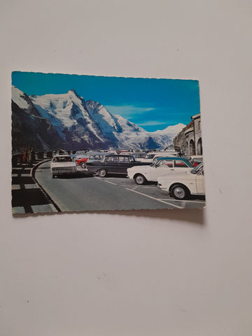 AK Großglockner Hochalpenstraße. Parkplatz Franz Josefshöhe.