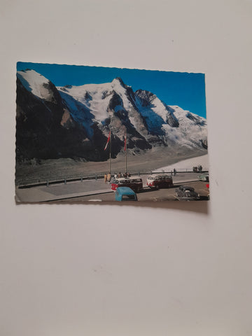 AK Großglockner Hochalpenstraße. Blick aus der Hochgarage auf dem Freiwandeck.