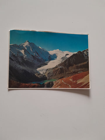 AK Großglockner mit Johannisberg Pasterzengletscher und Freiwand.