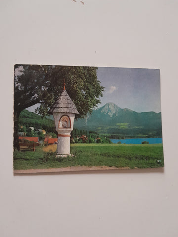 Billett (Fragment) Bildstock am Faakersee.
