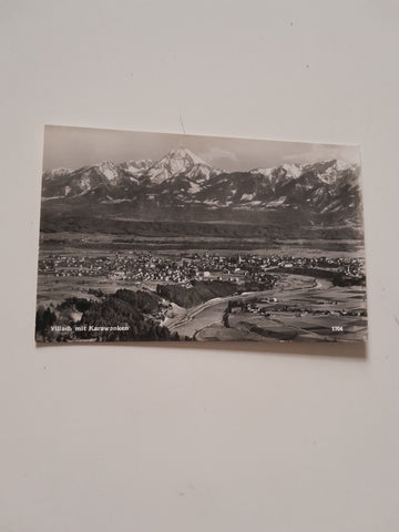 AK Villach mit Karawanken.