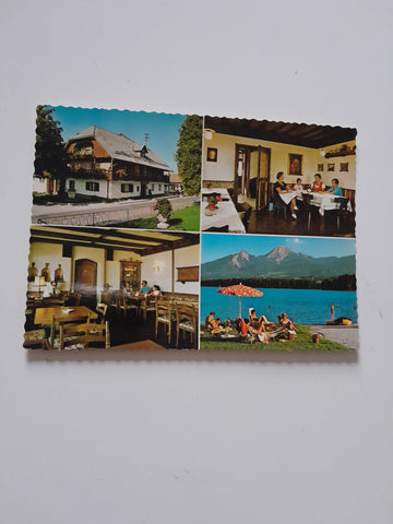 AK Drobollach am Faakersee. Gasthof Post, Familie Bernold.