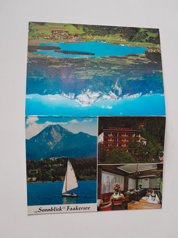 Doppel-AK Drobollach am Faakersee. Neu-Egg. Hotel Restaurant Sonnblick.