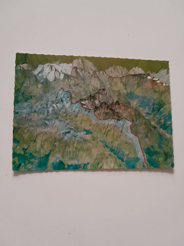 AK Villach. Relief von Kärnten. Europas größte Geoplastik.