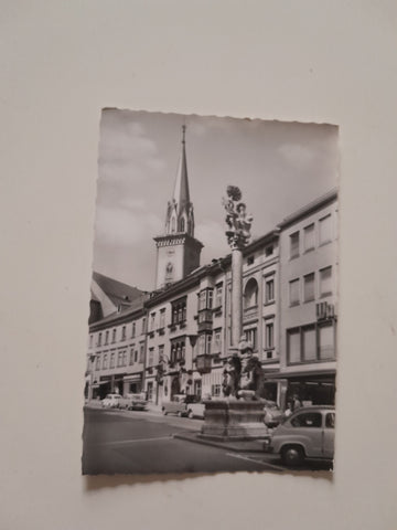 AK Villach. Dreifaltigkeitssäule und Stadtturm.