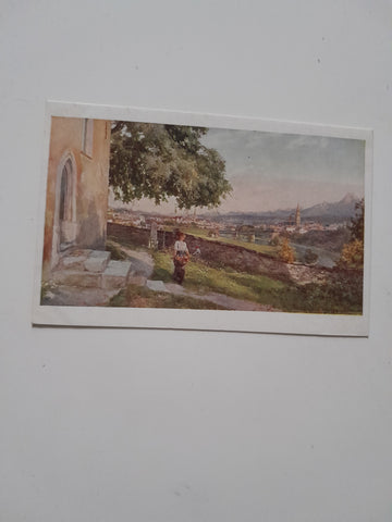AK Villach. (Nach einem Aquarell von Compton)