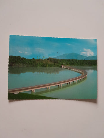 AK Völkermarkter Stausee mit Petzen.