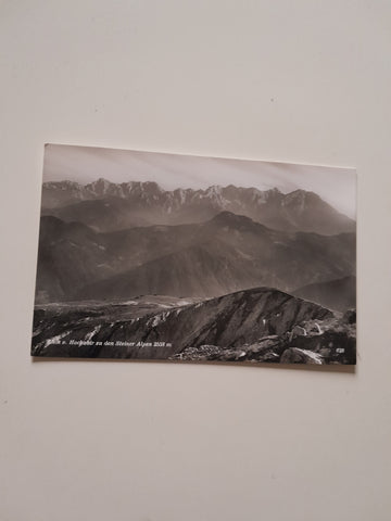 AK Blick v. Hochobir zu den Steiner Alpen.