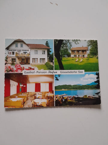 AK Eberndorf. Gasthof Pension Stefan. Gösselsdorfer See.