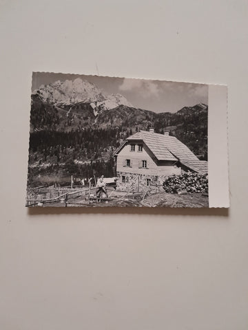 AK Naßfeldhütte mit Gartnerkofel.