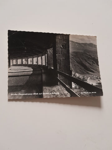 AK An der Flexenstrasse Blick auf Stuben am Arlberg.