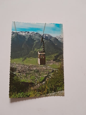 AK Seilbahn Muttersberg mit Bludenz und Rätikon.
