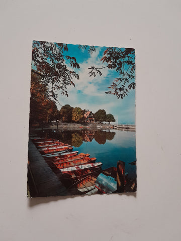 AK Bregenz am Bodensee. Gondelhafen und Sporthaus.