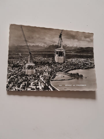 AK Bregenz mit Pfänderbahn.