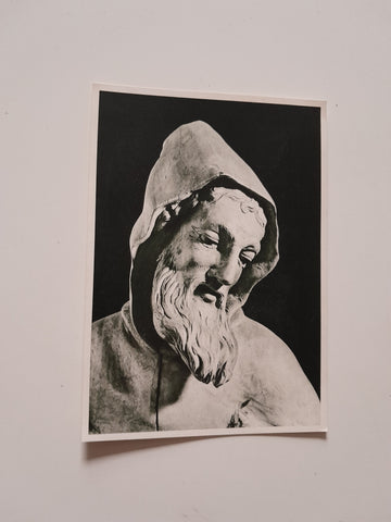 AK Antonius der Einsiedler. Holzplastik eines unbekannten Meisters, im Besitz des Dominikanerinnenklosters Thalbach bei Bregenz.