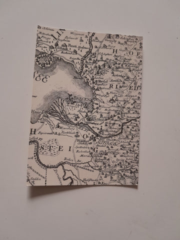 AK Ausschnitt aus der Vorarlberger-Karte 1774/1783 Blasius Hueber.