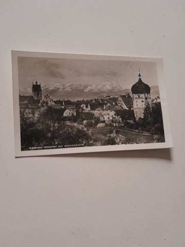 AK Bregenz Altstadt mit Säntisgruppe.