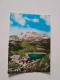 AK Freiburger Hütte am Formarinsee gegen Rote Wand. Bewirtschafter L. Zudrell.