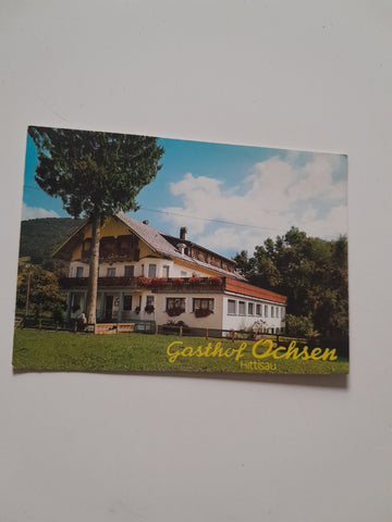 AK Hittisau. Gasthof Ochsen. Fam. F. u. M. Smrekar.