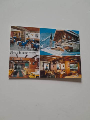 AK Mittelberg. Kleinwalsertal. Cafe Restaurant Neue Krone.