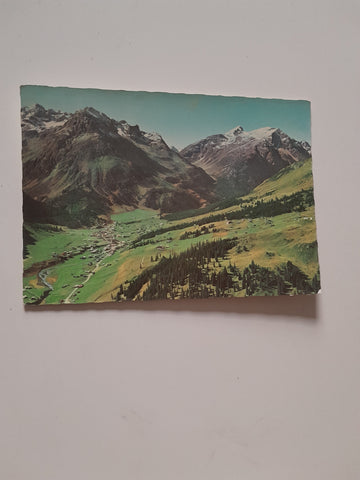 AK Lech und Oberlech am Arlberg gegen Omesberg und Schafberg.