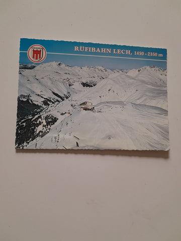AK Lech am Arlberg. Rüfibahn-Bergstation.