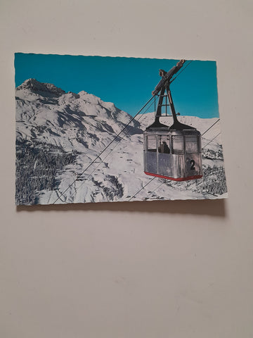 AK Rüfikopfbahn mit Blick auf Oberlech.