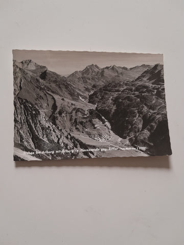 AK Stuben am Arlberg mit Arlberg- u. Flexenstraße geg. Riffler.
