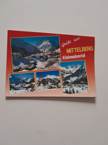 AK Grüße aus Mittelberg. Kleines Walsertal.