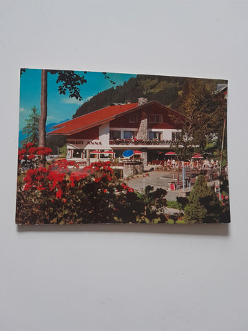 AK Mittelberg/Kleinwalsertal. Restaurant Cafe Anna. Geschw. Fontain.